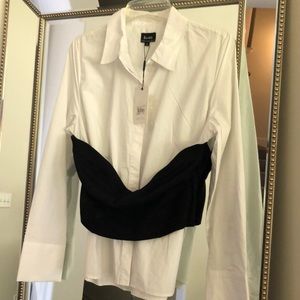Brand new with tags Corset button down